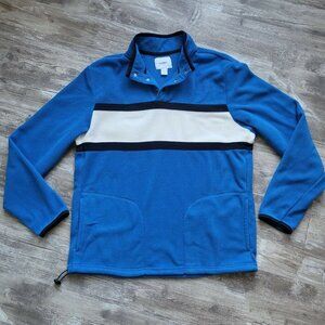 Old Navy Mens Blue Long Sleeve Mock Neck Fleece Pullover Sweatshirt Size XL